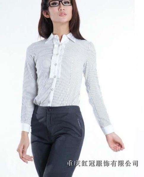 女士商務襯衫-9