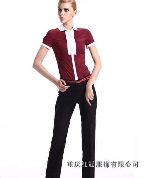 女士商務襯衫-10