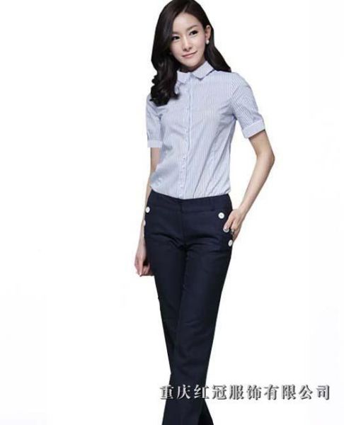 女士商務襯衫-13