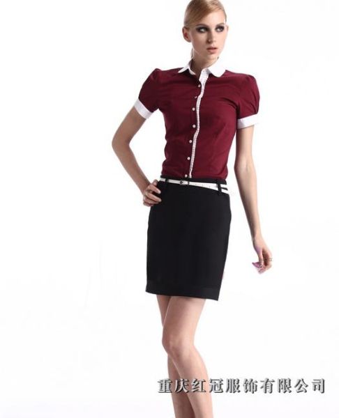 女士商務襯衫-14