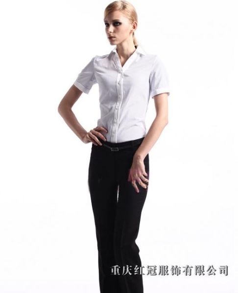 女士商務襯衫-15