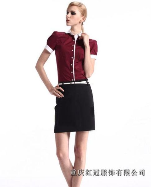 女士商務襯衫-16