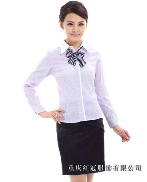 女士商務襯衫-51