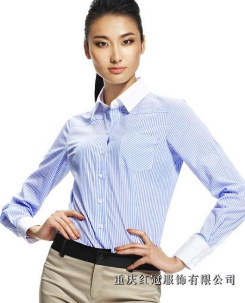 女士商務襯衫-52