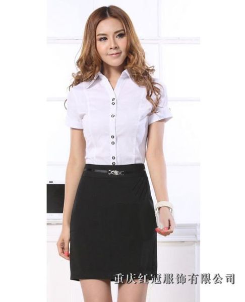 女士商務襯衫-55
