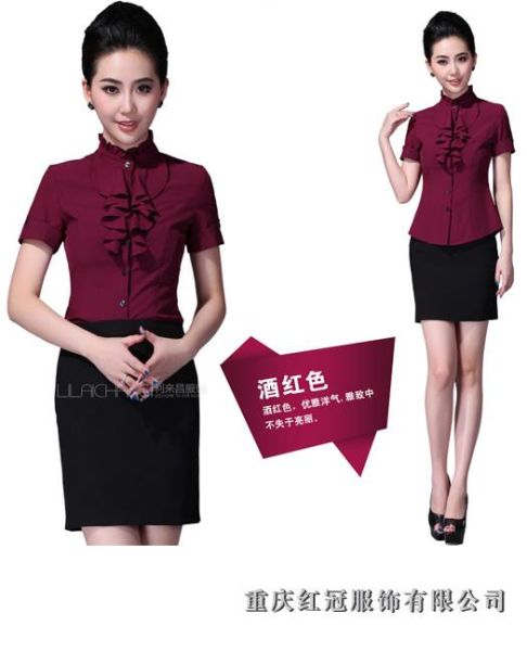 女士商務襯衫-56