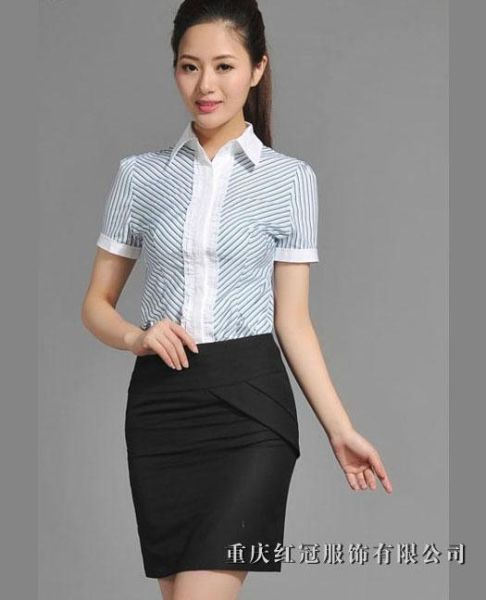 女士商務襯衫-59